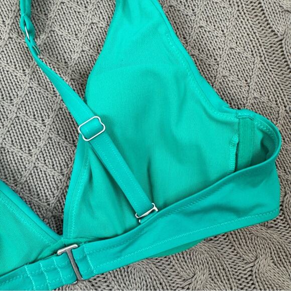 Athleta Green Bikini Top ~ 34 B/C - Picture 7 of 8
